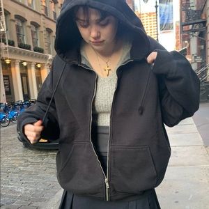 black christy hoodie